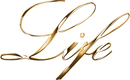 Gold Life Lettering